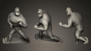 Figurines heroes, monsters and demons (STKM_0285) 3D model for CNC machine